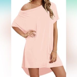Haola Women Loose T Shirts Home Short Shirt Mini Dresses Tops